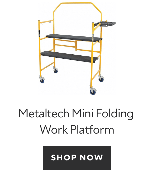 Metaltech Mini Folding Work Platform, shop now.