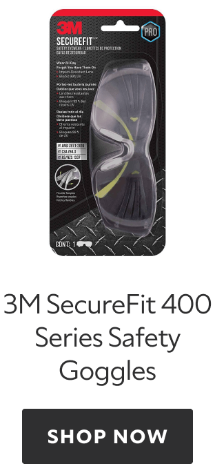 3M SecureFit 400 Series Safety Goggles. Shop now.