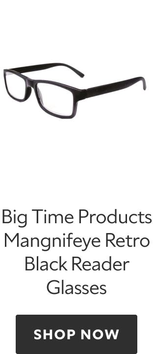Big Time Products Mangnifeye Retro Black Reader Glasses. Shop now.