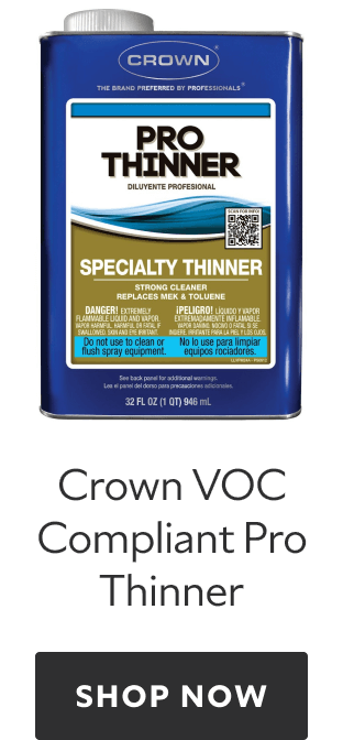 Crown VOC Complaint Pro Thinner. Shop Now.