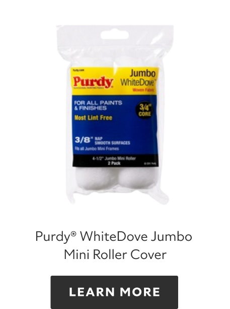 Purdy WhiteDove Jumbo Mini Roller Cover.