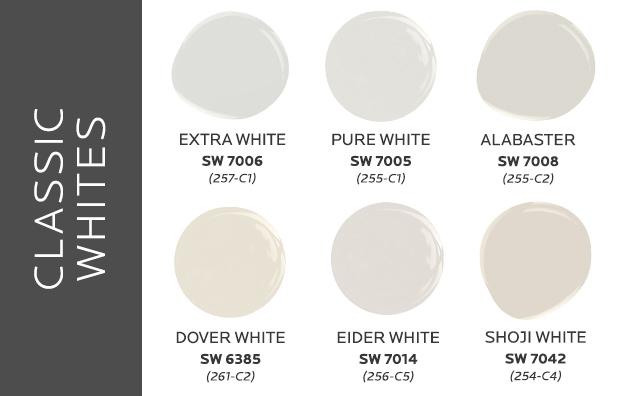Classic Whites color palette.
