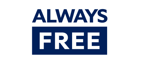 Always free.