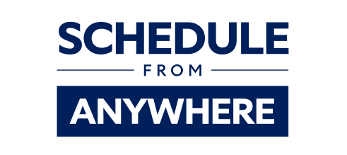 Schedule from anywhere.