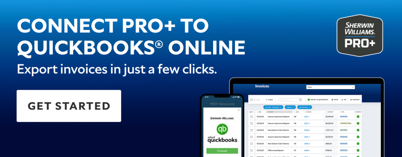   Connect Pro Plus to QuickBooks Online. Export invoices in just a few clicks. Get started.