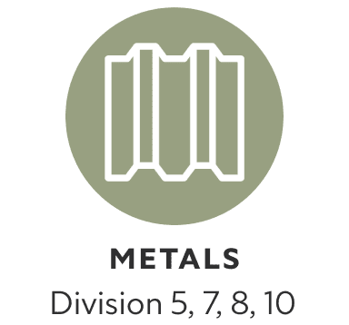 Metals. Division 5, 7, 8, 10.