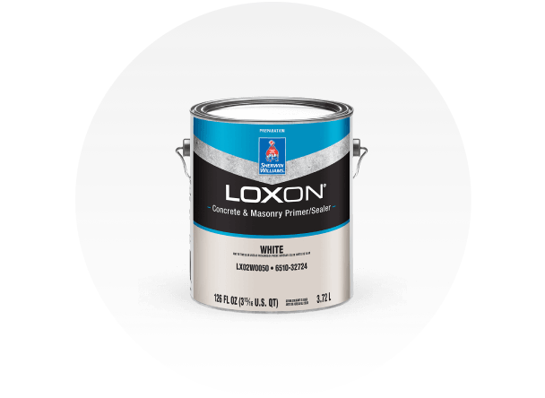 A can of Loxon Concrete and Masonry Primer/Sealer.