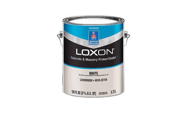 A can of Loxon Concrete and Masonry Primer/Sealer.