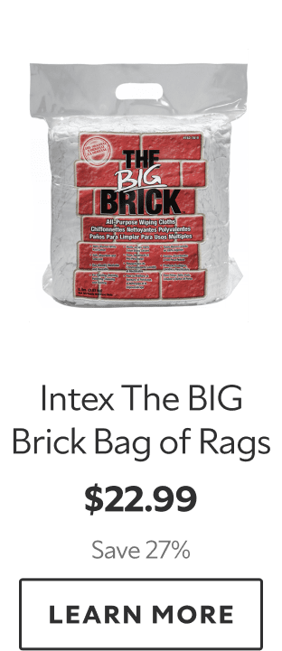 Intex The BIG Brick Bag of Rags. $22.99. Save 27%. Learn more.
