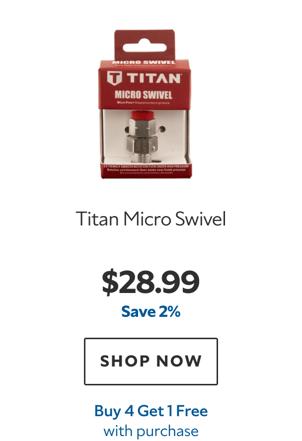 Titan Micro Swivel. $28.99. Save 2%. SHOP NOW. Buy 4 Get 1 Free with purchase.