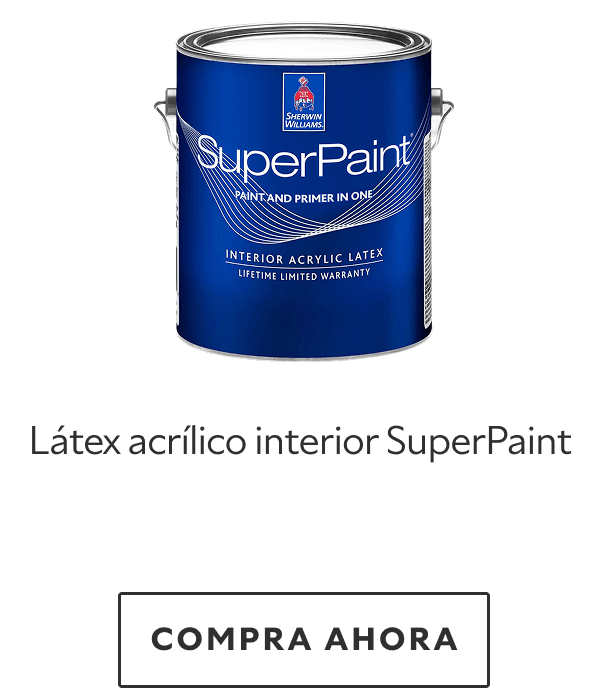 Látex acrílico interior SuperPaint. Compra ahora.