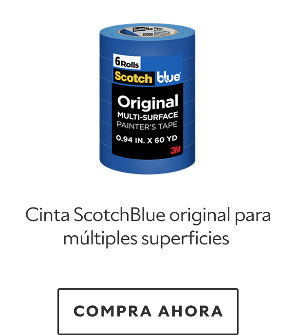 Cinta ScotchBlue original para múltiples superficies (2090). Compra ahora.
