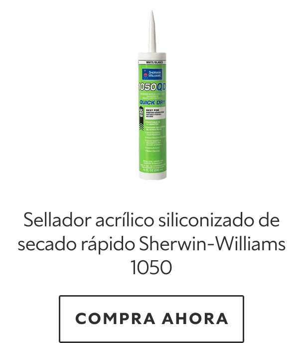 Sellador acrílico siliconizado de secado rápido Sherwin-Williams 1050. Compra ahora.
